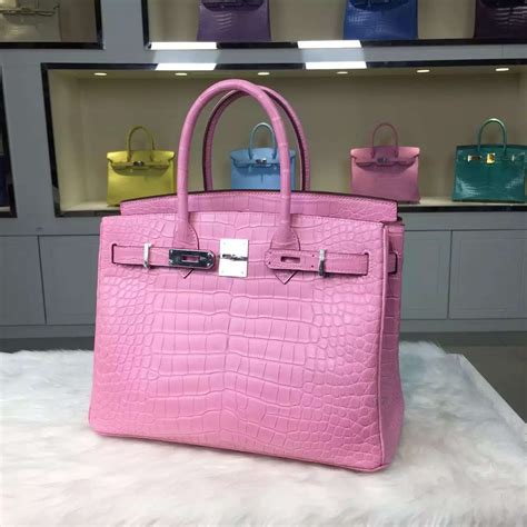 hermes purse pink|hermes birkin pink crocodile.